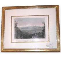 Gravure "Mont Blanc from the Jura"