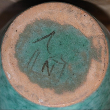  Vase en céramique turquoise de NOVERRAZ sur  Moinat SA  - Antiquités décoration