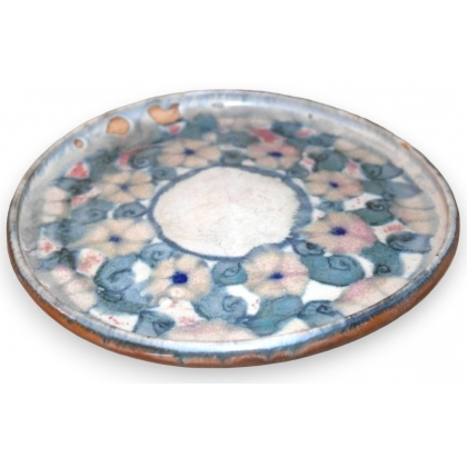  Assiette "Fleurs" de BONIFAS en sur  Moinat SA  - Antiquités décoration