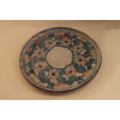  Assiette "Fleurs" de BONIFAS en sur  Moinat SA  - Antiquités décoration