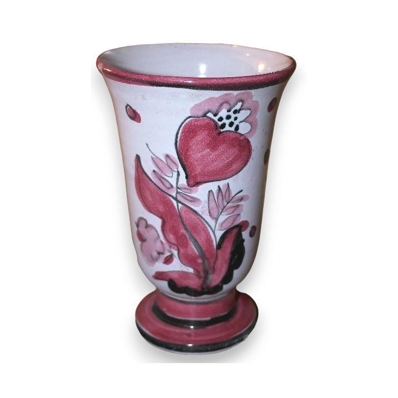 Pink-painted vase signed NOVERRAZ, by Moinat SA – Antiques and home décor