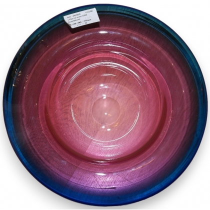  Plat en verre rosé-bleuté signé DAIBOCH sur  Moinat SA  - Antiquités décoration