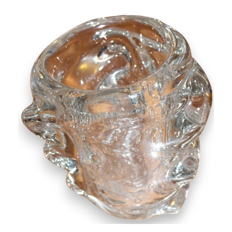 Vase en cristal signé SCHNEIDER