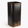 Painted sheet metal umbrella stand with a pattern by Moinat SA – Antiques and home décor