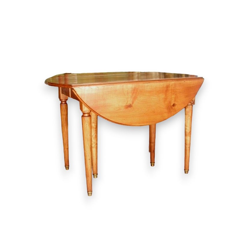 Mesa de 6 pies restaurada con 2 alas abatibles. En  Moinat SA  - Antigüedades y decoración
