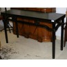 Black lacquered wooden console table at  Moinat SA  - Antiques and home décor