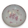 Porcelain plate, with a pink design, deep-sided, by Moinat SA – Antiques and home décor
