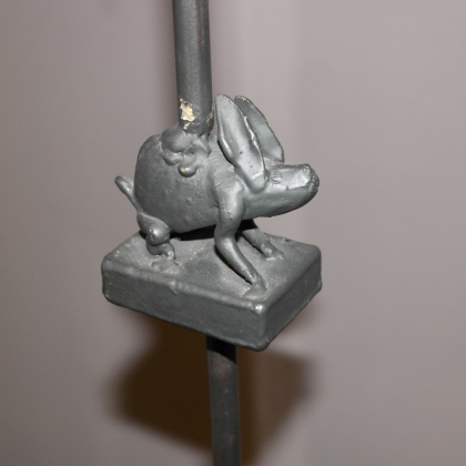 Wrought-iron candle holder, crafted by Moinat SA – Antiques and home décor
