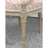 Paire de fauteuils Louis XVI laqués.