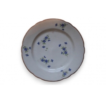 Assiette Vieux Nyon décor bleuet