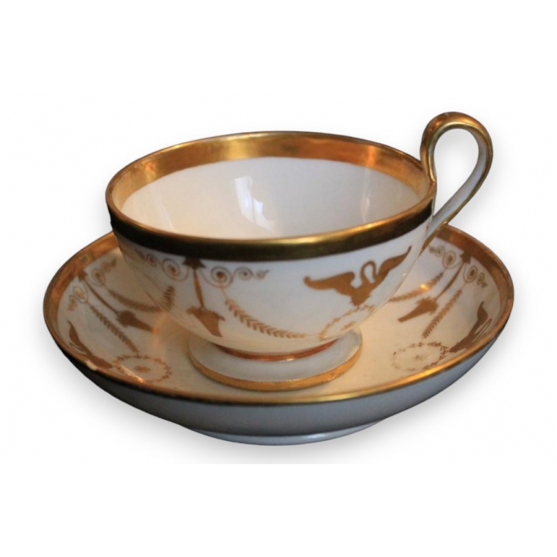 Tasse et sous-tasse Empire