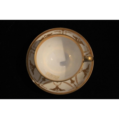 Empire-style cup and saucer by Moinat SA – Antiques and home décor