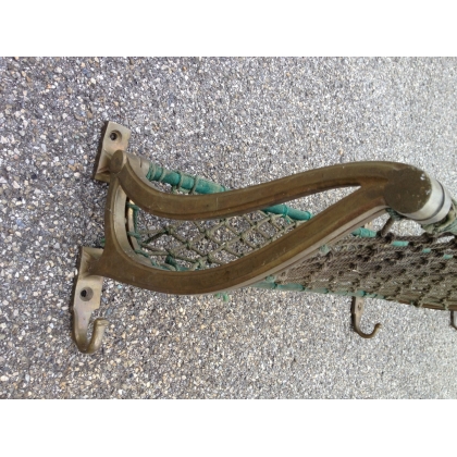 Swiss brass train luggage rack at Moinat SA – Antiques and home décor