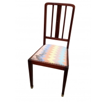 Chaise à barreaux en acajou