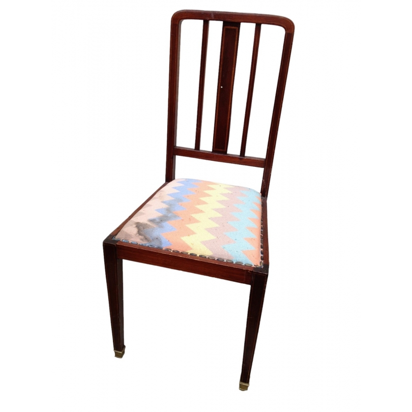 Chaise à barreaux en acajou