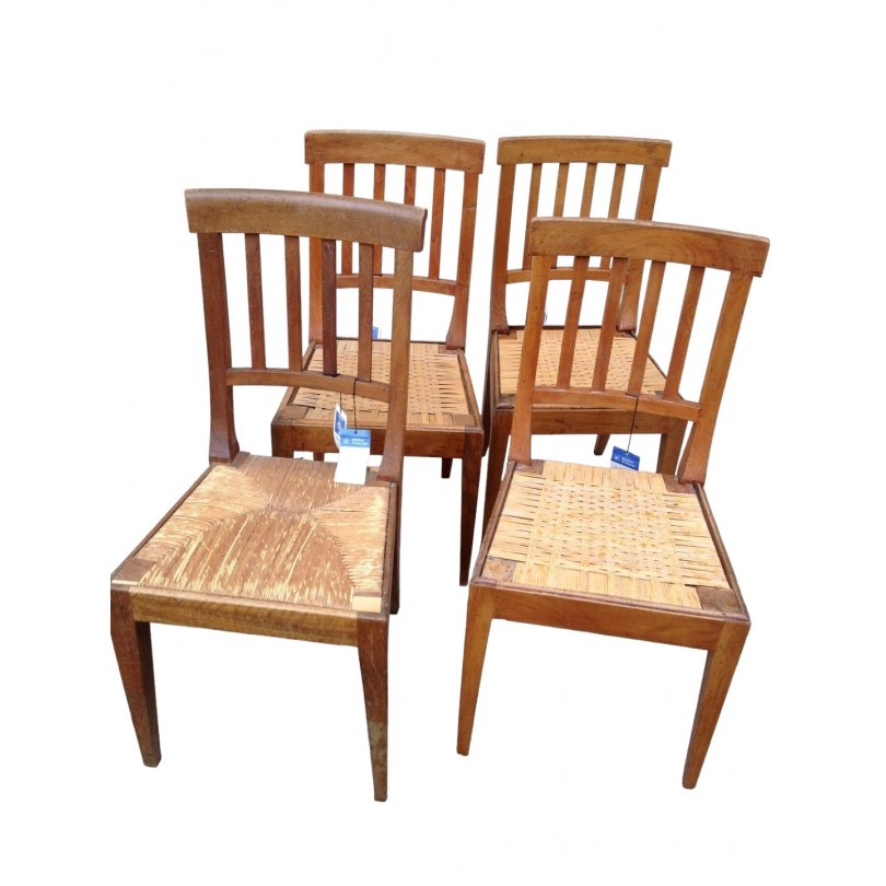 Suite de 4 chaises Directoire