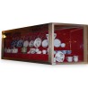  Vitrine en laiton intérieur feutre rouge sur  Moinat SA  - Antiquités décoration