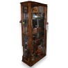 Vitrine de pendule en noyer