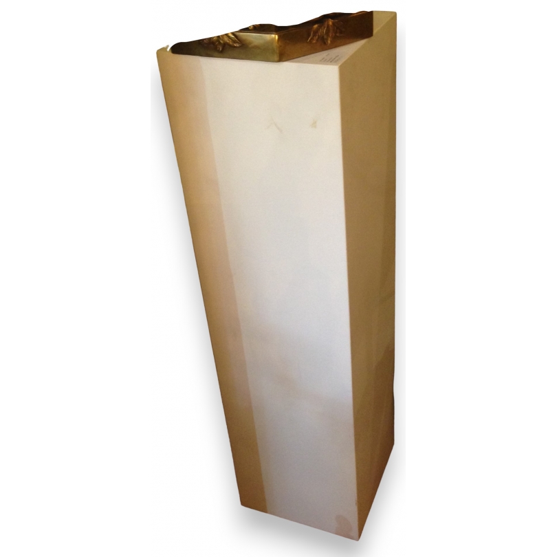  Colonne en bois peint blanc sur  Moinat SA  - Antiquités décoration