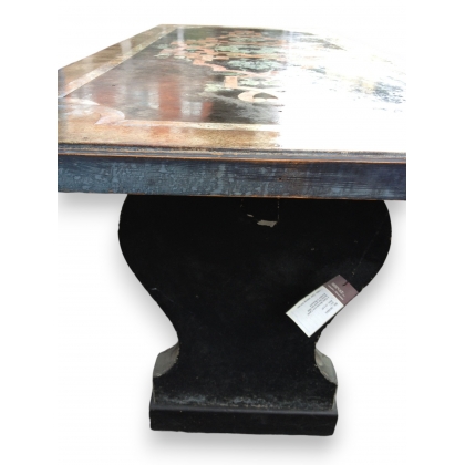  Table dessus lino peint par MM. Kunkler sur  Moinat SA  - Antiquités décoration