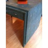 Khaki-coloured stingray-skin desk from Moinat SA – Antiques and home décor