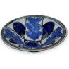 Blue leaf-patterned bowl by Noverraz, sold by Moinat SA – Antiques and home décor