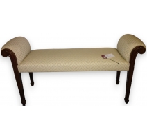 Banquette anglaise en acajou