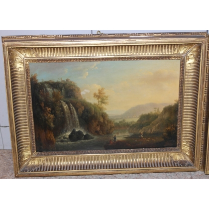 Paintings | Pair of oil paintings on copper, ‘Landscapes’, Moinat SA  – Antiques and home décor