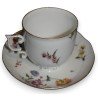 Cup and saucer – MEISSEN – decorated by Moinat SA – Antiques and home décor
