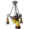 1900s wrought-iron and plaster chandelier by Moinat SA – Antiques and home décor
