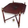  Table basse-plateau en tôle rouge décor sur  Moinat SA  - Antiquités décoration