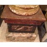  Paire de colonnes en bois sculpté, faux sur  Moinat SA  - Antiquités décoration