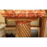  Paire de colonnes en bois sculpté, faux sur  Moinat SA  - Antiquités décoration