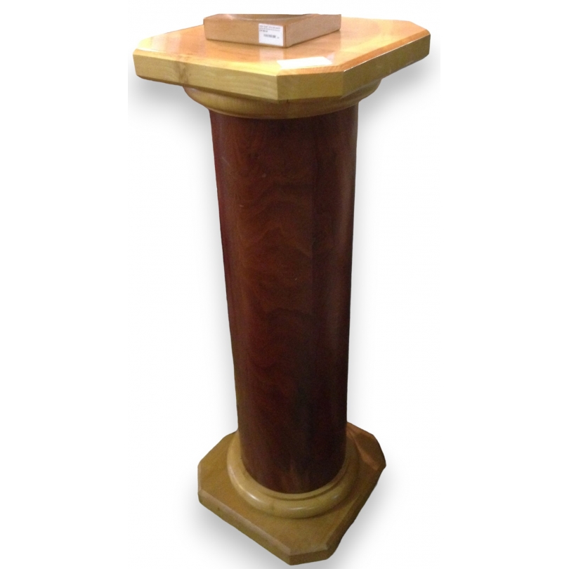  Colonne en bois clair et acajou sur  Moinat SA  - Antiquités décoration