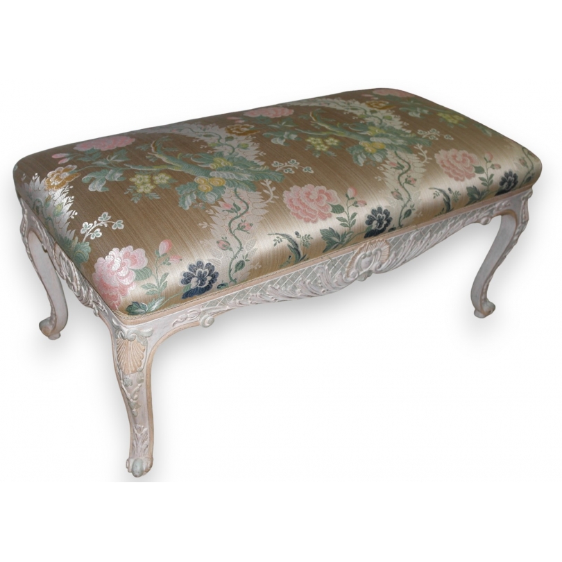 Louis XV-style lacquered bench by Moinat SA – Antiques and home décor