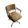 Fauteuil 1950 chromé, beige