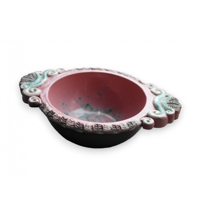 Pink Dish  Belgian Ceramic Artist at  Moinat SA  - Antiques and Decor