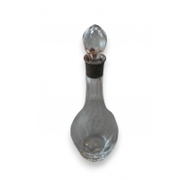 Carafe en cristal, monture en argent