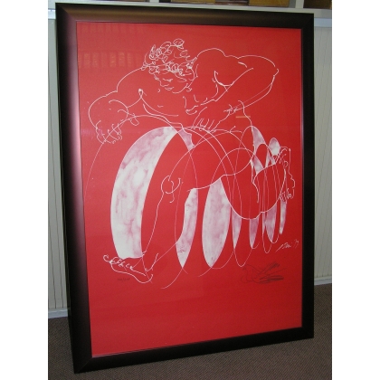 Lithograph of the 1980 Motor Show by Moinat SA – Antiques and decorative items – Engravings, lithographs