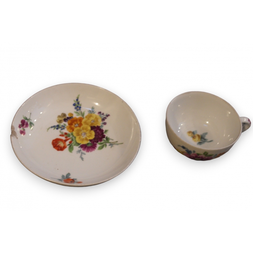 Tasse et sous-tasse Meissen