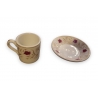 Tasse et sous-tasse en porcelaine
