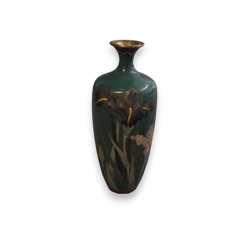 Vase cloisonné "Iris"