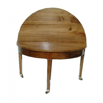 Mesa de media luna con cajones debajo del borde. En  Moinat SA  - Antigüedades y decoración