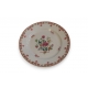 Assiette "fleurs" en porcelaine