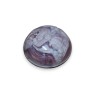 Boite en verre moulé violet