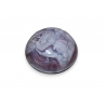 Boite en verre moulé violet
