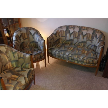 Salon 1925, comprenant 1 canapé et 2 fauteuils