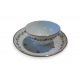 Bol et sous-tasse en porcelaine de Nyon