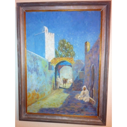 Paintings | Oil Painting ‘Place de Tunis’ at Moinat SA – Antiques and Decor