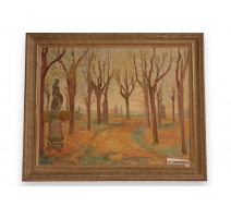 Tableau "Allée" signé Adolf TIECHE